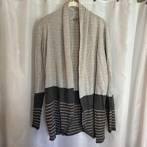 Evolution by Cyrus grey cardigan sweater size M